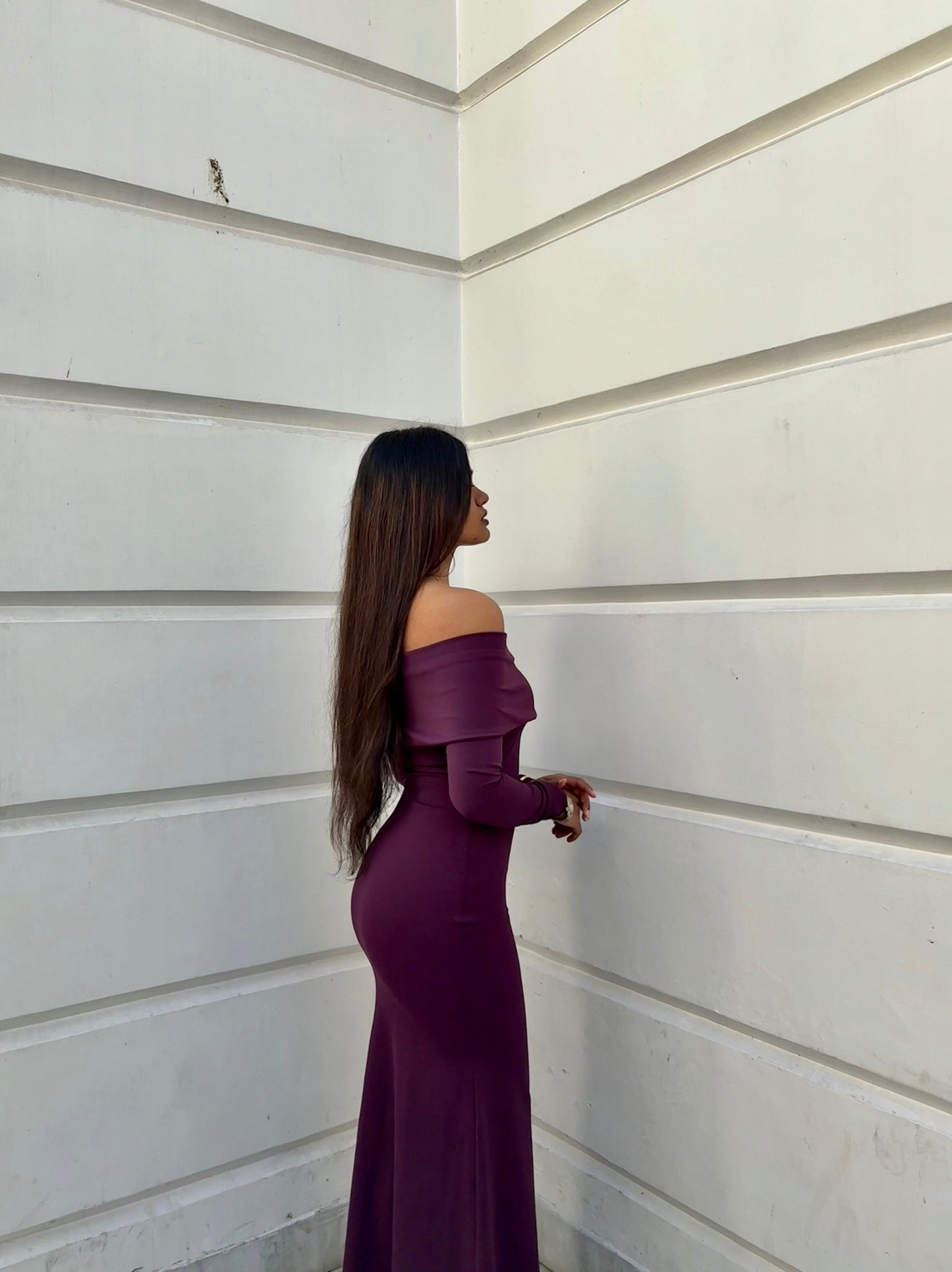 Wine  Bodycon Dress